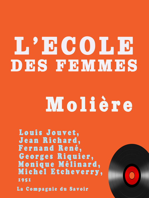 Title details for L'école des femmes by Molière - Available